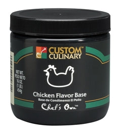 Custom Culinary Chef's Own Chicken Flavored Base Gluten Free 25 LB Pail