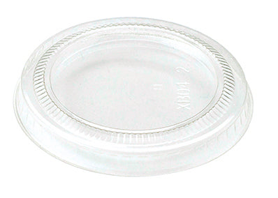 2 oz Souffle Cup Clear Flat Lid - Ingeo - Compostable