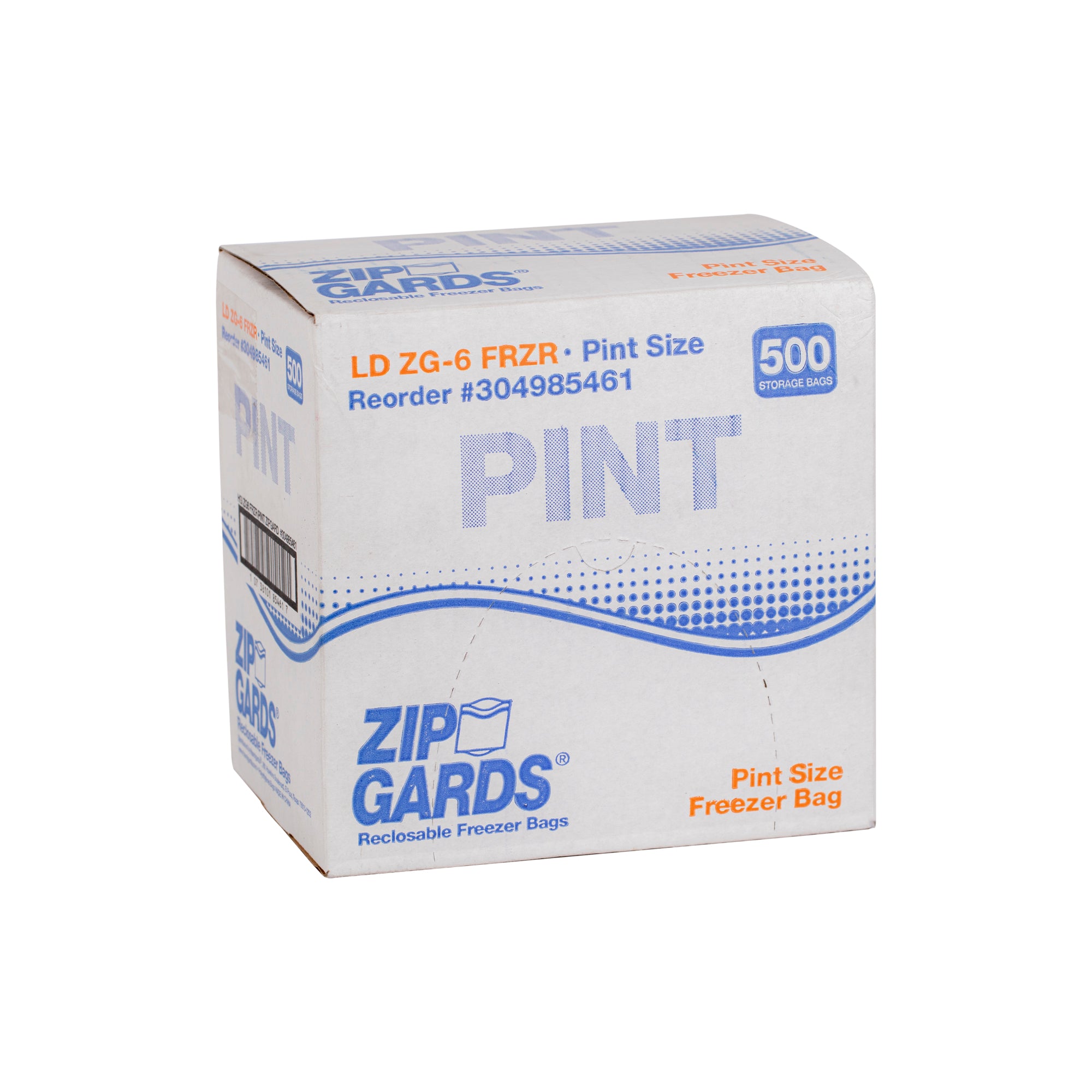 ZIPGARDS ZIPGARD FREEZER BAG PINT ZG6, 1 - 500 - 500 EA - MBC Express