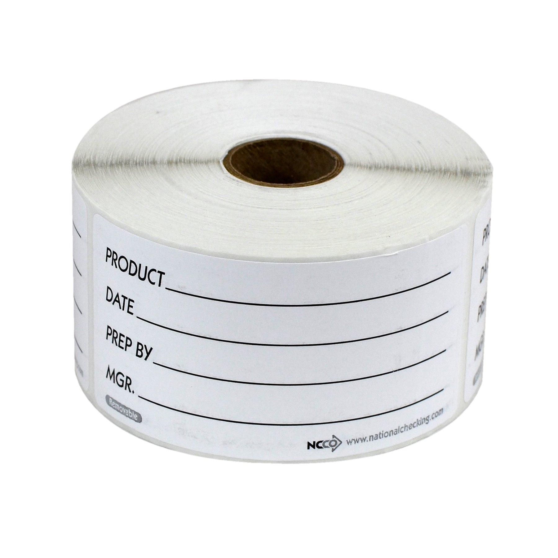 NCCO NATIONAL CHECKING 2X4 REMOVABLE PRODUCT LABELS, 1 - 500 EA