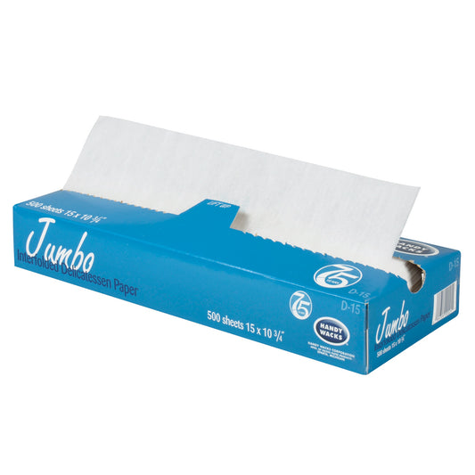 Handy Wacks 15 Inch X 10.75 Inch Interfolded Deli Premium Grade Paper, 12 - 500  CNT