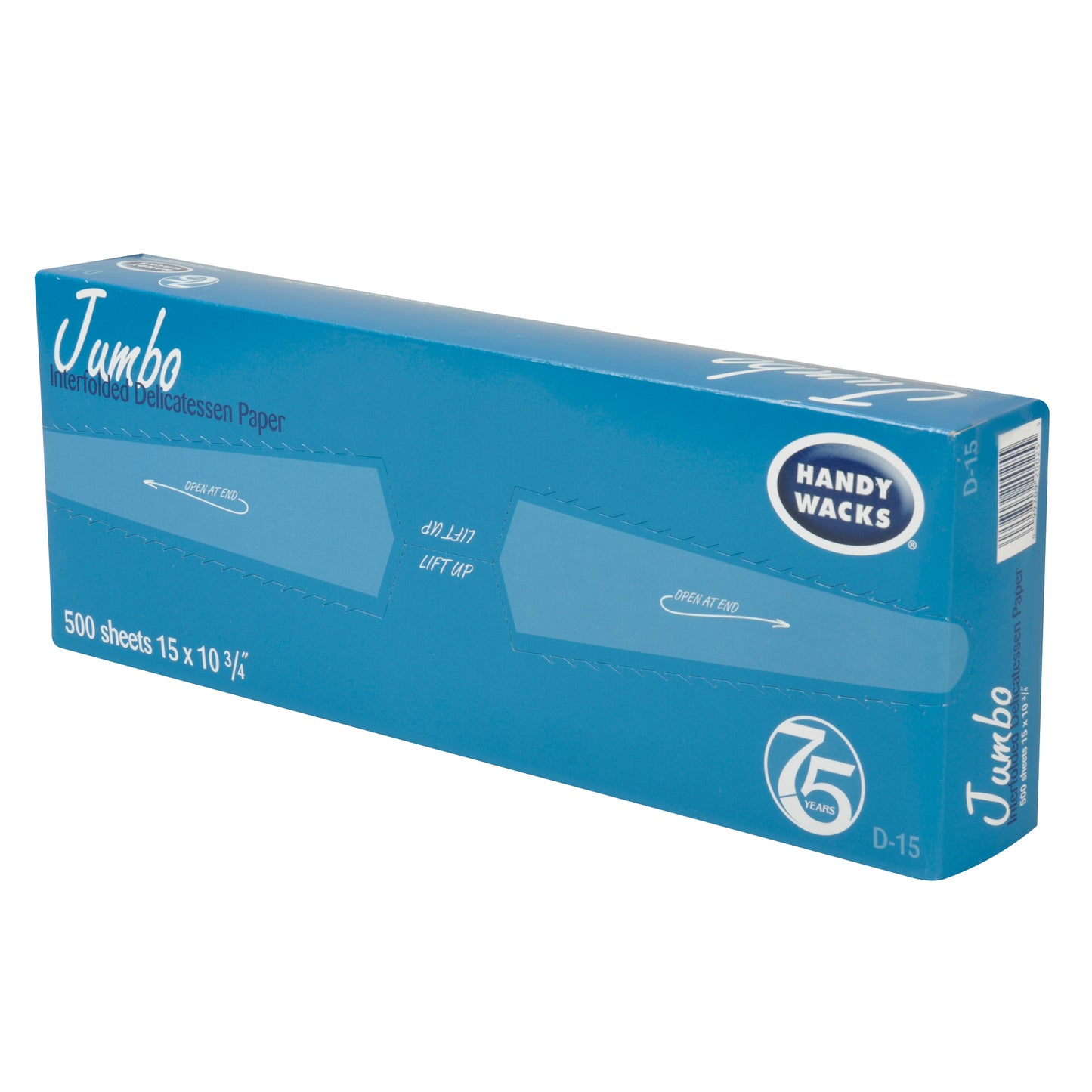 Handy Wacks 15 Inch X 10.75 Inch Interfolded Deli Premium Grade Paper, 12 - 500  CNT
