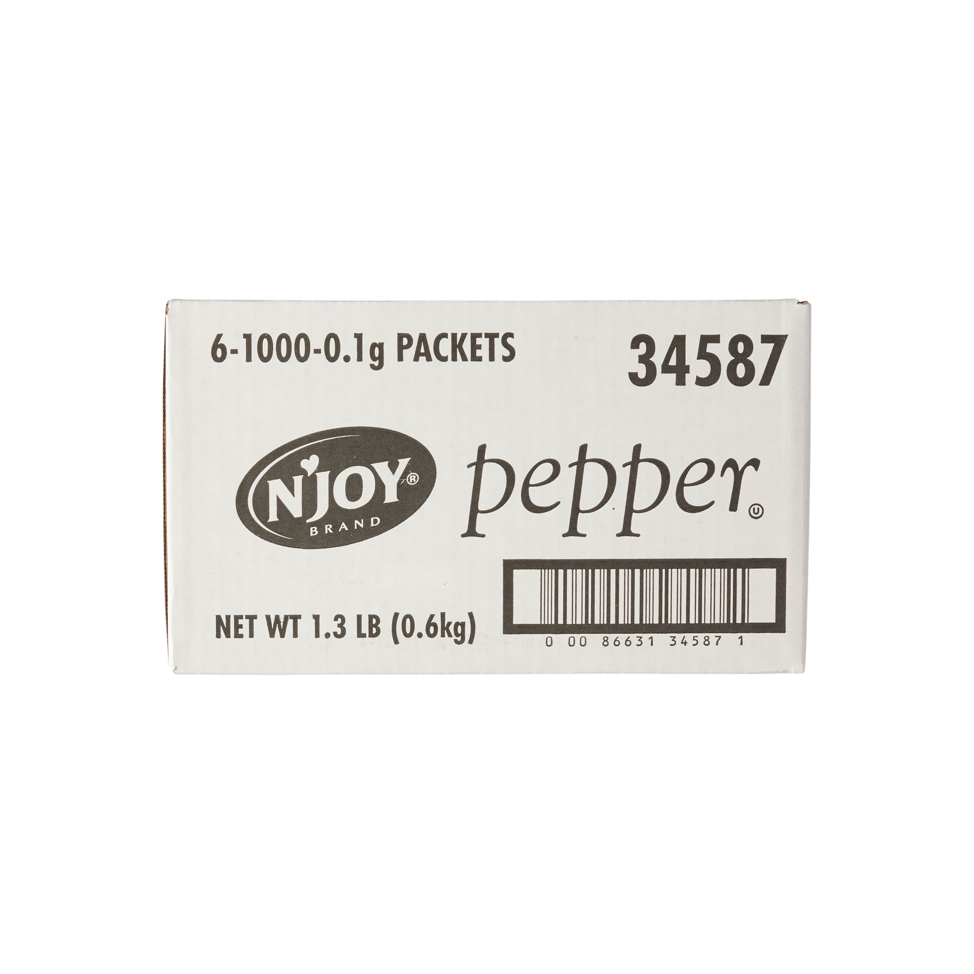 N'JOY PEPPER PACKETS, 6 - 1000 - 0.1 GR