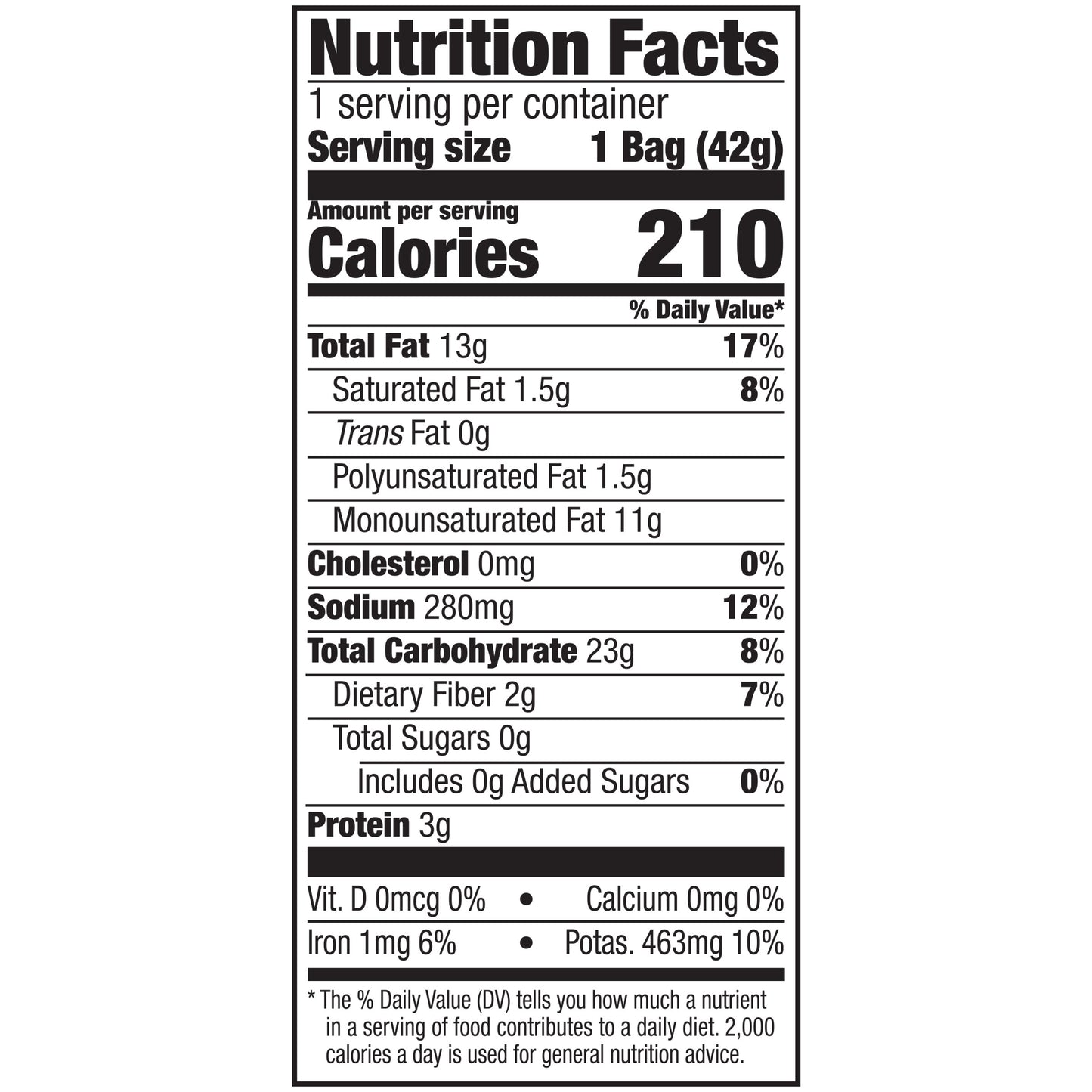 Kettle Brand Potato Chips, Sea Salt & VinegarKettle Chips, Snack Bag, 1.5 Oz