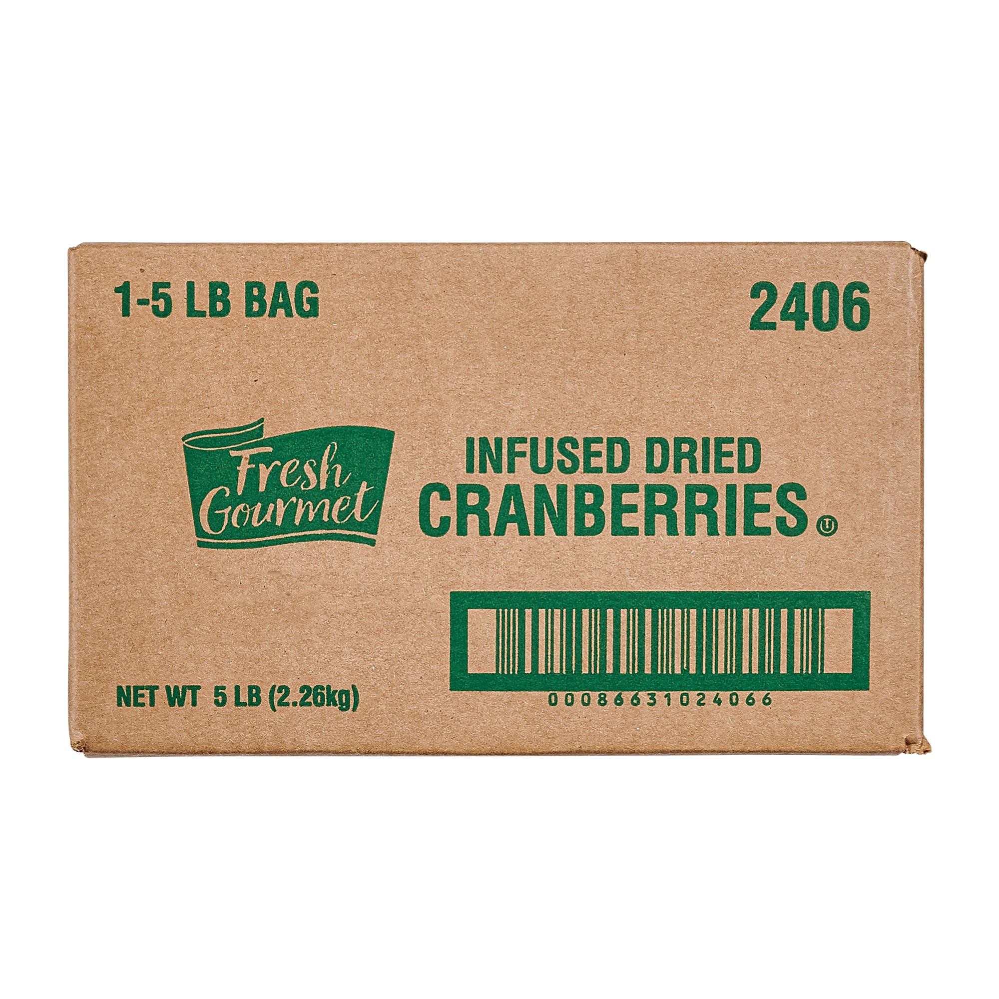 FRESH GOURMET INFUSED CRANBERRIES, 1 - 5  LB