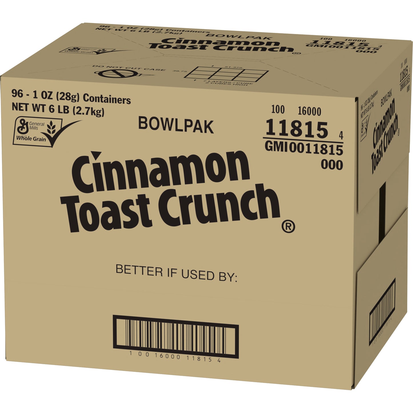 Cinnamon Toast Crunch(TM) Cereal Single ServeBowlpak 1 oz