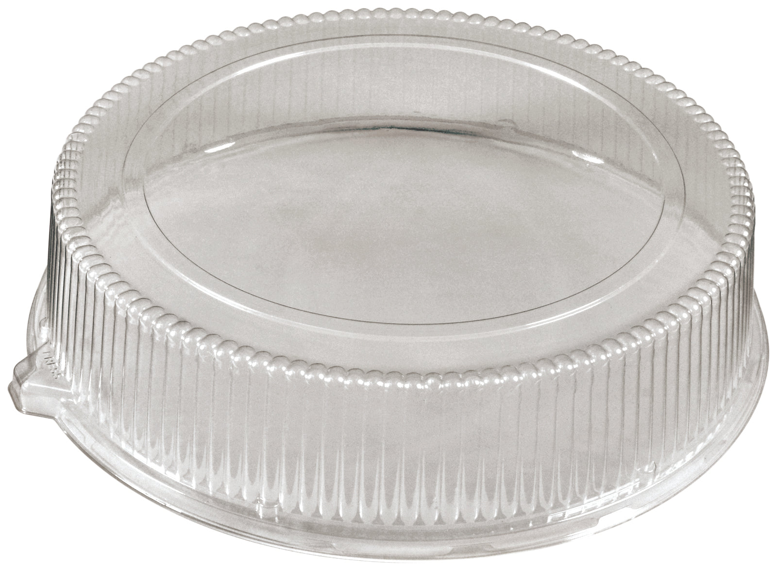 16.84? x 3.9? Round PET PartiPak Fluted Dom  Lid, 50 ct.
