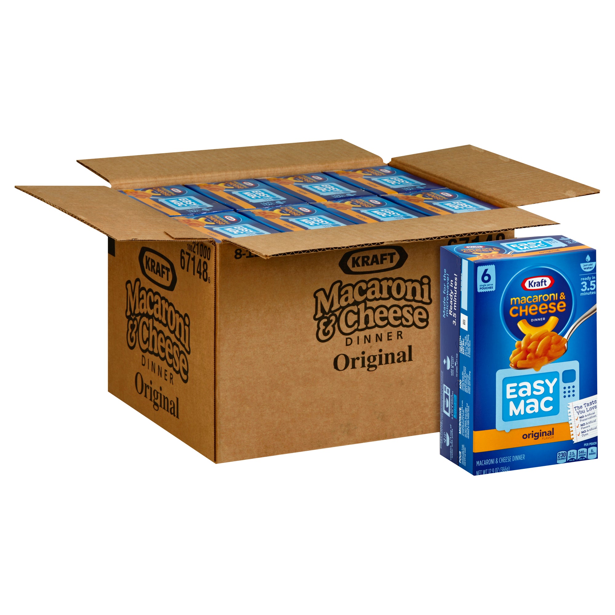 KRAFT EASY MACARONI & CHEESE SINGLE SERVE, 8 - 12.9 OZ