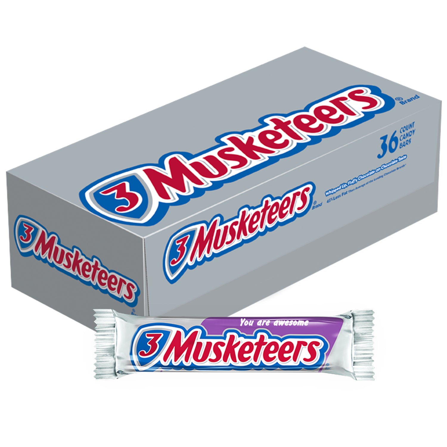3 MUSKETEERS SINGLES 1.92 OUNCE 36 COUNT 10/CASE