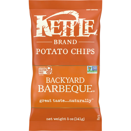 Kettle Brand Potato Chips, Backyard Barbeque Kettle Chips, 5 Oz