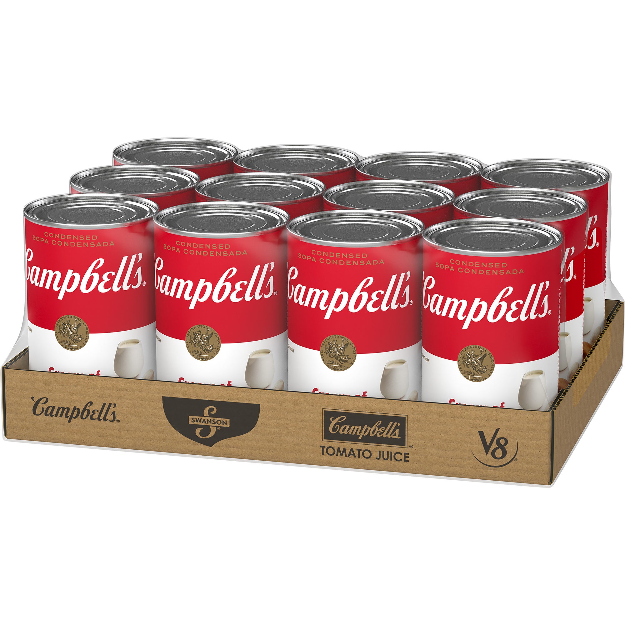 CAMPBELL'S CLASSIC CREAM OF MUSHROOM CONDENSED SHELF STABLE SOUP, 12 - 50 OZ