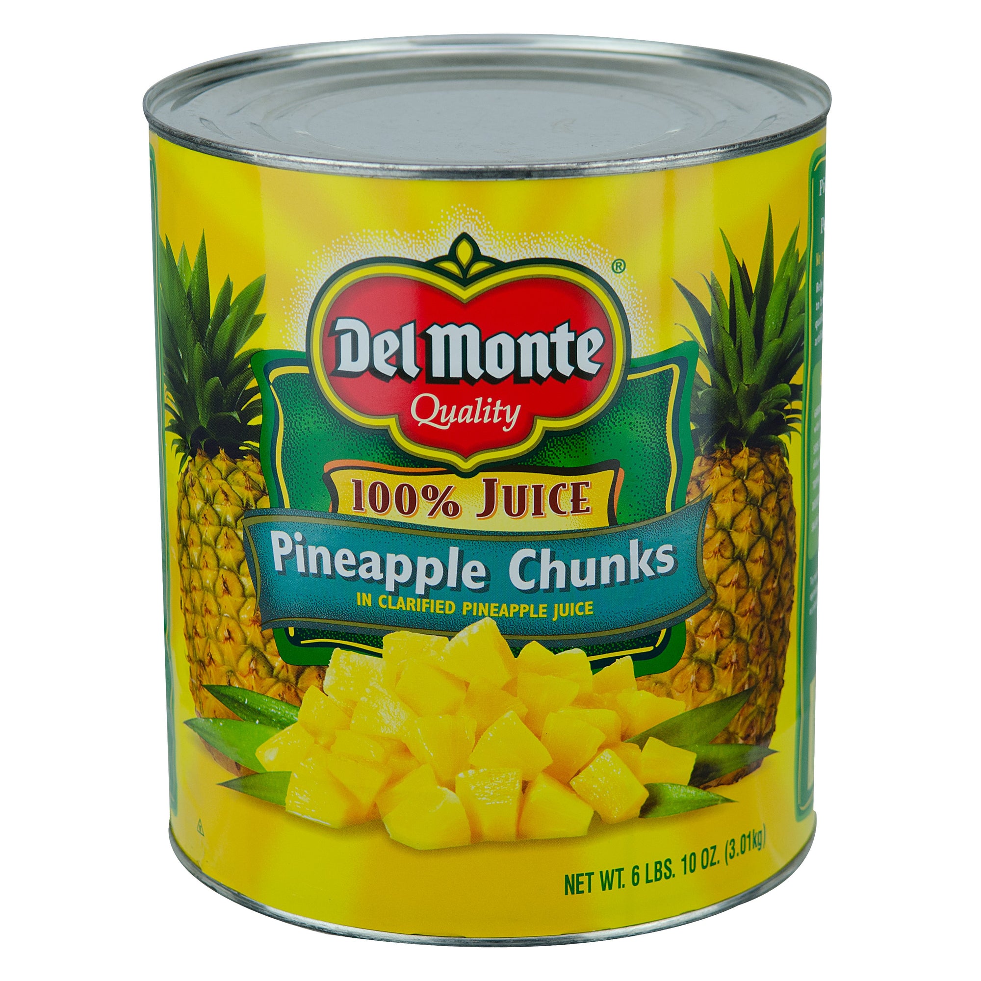 Del Monte Pineapple Chunks in Clarified Pineapple Juice 6/106 oz. Can