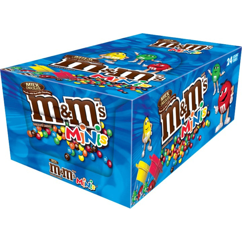 M&M'S Caramel Chocolate Candy Singles Size, 1.41 Ounce Pouch, 24 Count Box