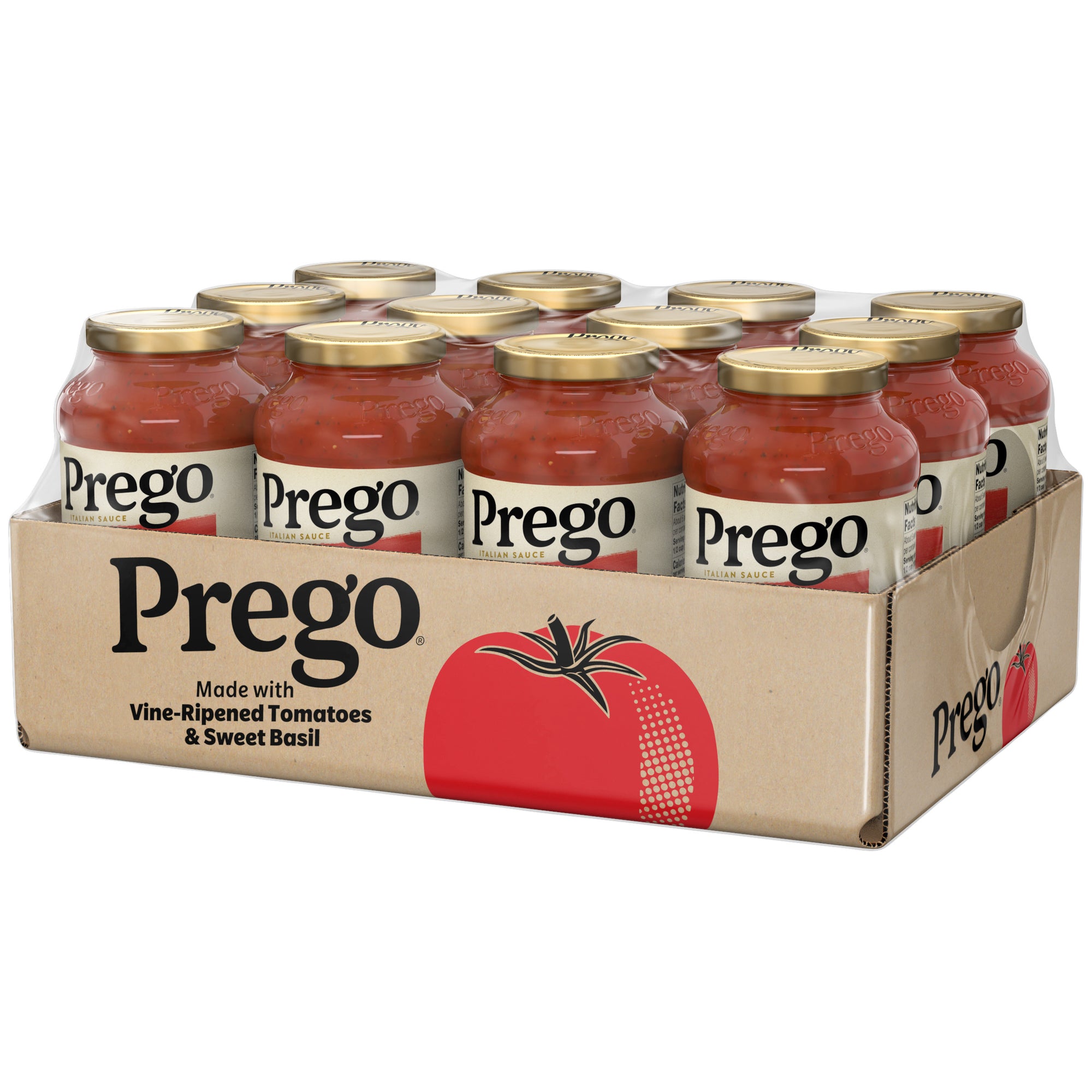 PREGO SAUCE TRADITIONAL SPAGHETTI GLASS JAR, 12 - 24 OZ